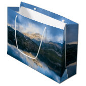 Bergen en het meer Schilderachtig Natuur Foto Groot Cadeauzakje (Voorkant Gekanteld)