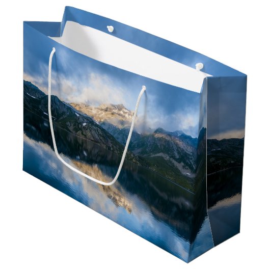 Bergen en het meer Schilderachtig Natuur Foto Groot Cadeauzakje (Voorkant Gekanteld)