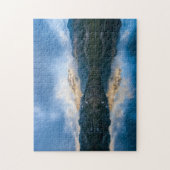 Bergen en het meer Schilderachtig Natuur Foto Legpuzzel (Verticaal)