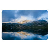 Bergen en het meer Schilderachtig Natuur Foto Magneet (Horizontaal)