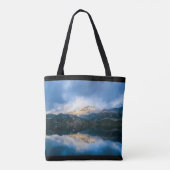 Bergen en het meer Schilderachtig Natuur Foto Tote Bag (Achterkant)
