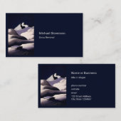 Bergen en heuvels van sneeuw in Oostenrijk in de w Visitekaartje (Voorkant / Achterkant)