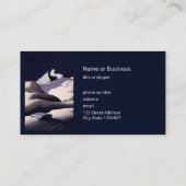 Bergen en heuvels van sneeuw in Oostenrijk in de w Visitekaartje (Achterkant)