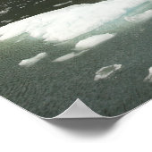 Bergen en Icebergs afdrukken Poster (Hoek)