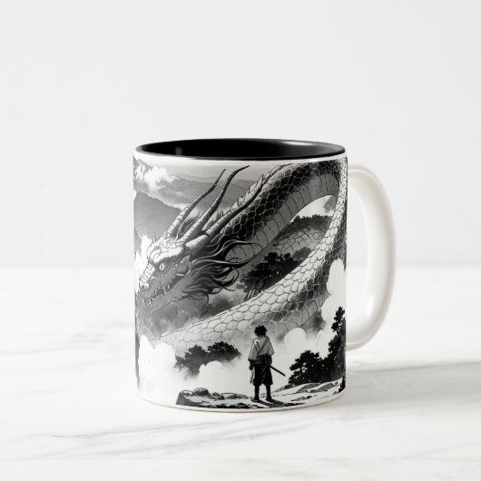 Bergen en Ink Dragon Mok (Voorkant rechts)