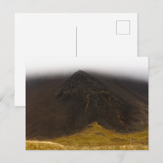 Bergen en lage wolken in IJsland briefkaart (Voorkant / Achterkant)