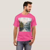Bergen en Lake Landscape Mountains Wall Art Act T-shirt (Voorkant volledig)