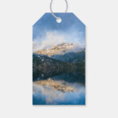 Bergen en Lake Natuur Verjaardag Dank u Cadeaulabel (Achterkant)