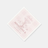 Bergen en Martinis Bachelorette Servet (Hoek)