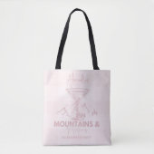 Bergen en Martinis Bachelorette Tote Bag (Voorkant)