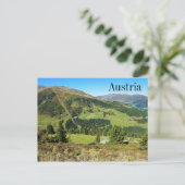 Bergen en meadows Zillertal Oostenrijk Briefkaart (Staand voorkant)