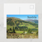 Bergen en meadows Zillertal Oostenrijk Briefkaart (Voorkant / Achterkant)