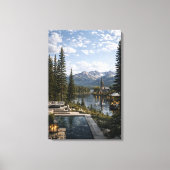 Bergen en meer canvas afdruk (Voorkant)