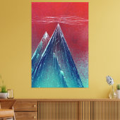 Bergen en Mist Hoge Hoogte Canvas Afdruk (Insitu (Woonkamer))