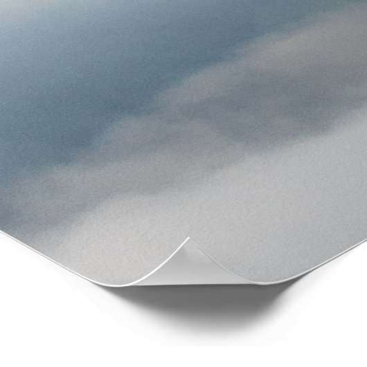 Bergen en mist poster (Hoek)