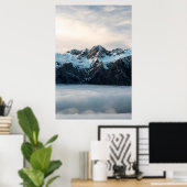 Bergen en mist poster (Thuiskantoor)