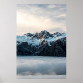 Bergen en mist poster (Voorkant)