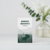 bergen en mooiste illustraties visitekaartje (Staand voorkant)