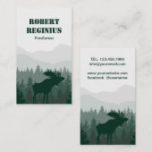 bergen en mooiste illustraties visitekaartje (Voorkant / Achterkant)