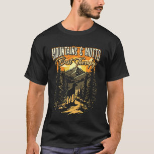 Bergen En Mutts Beste Therapie Trekken Hond Wandel T-shirt