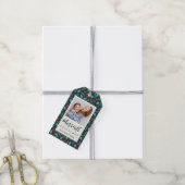 Bergen en Pine Holiday Foto Gift Labels Cadeaulabel (Met Touw)
