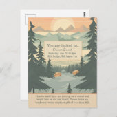 Bergen en Pinetree  Uitnodiging (Voorkant / Achterkant)