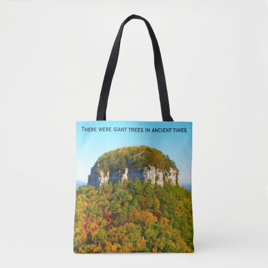 Bergen en reusachtige bomen tote bag (Voorkant)