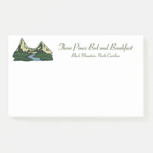 Bergen en rivier - post-it® notes (Voorkant)