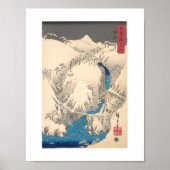 Bergen en rivieren door Hiroshige Poster (Voorkant)