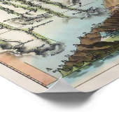 Bergen en rivieren in de wereld 1823 poster (Hoek)