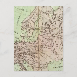 Bergen en rivieren in Europa Briefkaart