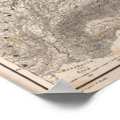 Bergen en rivieren in Europa Poster (Hoek)