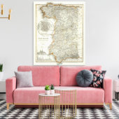 Bergen en rivieren in Madrid Canvas Afdruk (Insitu (Woonkamer))