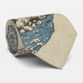 Bergen en rivieren op de weg van Kiso Stropdas (Opgerold)