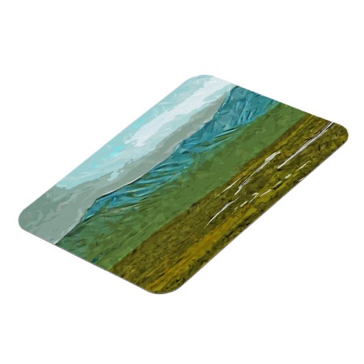 Bergen en rivieren van de Abstracte Denali Magneet (Linkerzijde)