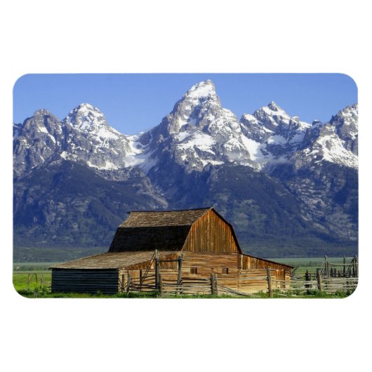 Bergen en Rustic Barn Magnet Magneet (Horizontaal)