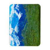 Bergen en Sky op Denali Alaska Abstract Magneet (Verticaal)