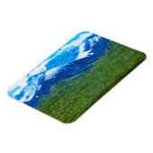 Bergen en Sky op Denali Alaska Abstract Magneet (Linkerzijde)