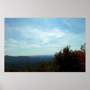 Bergen en Sky Poster