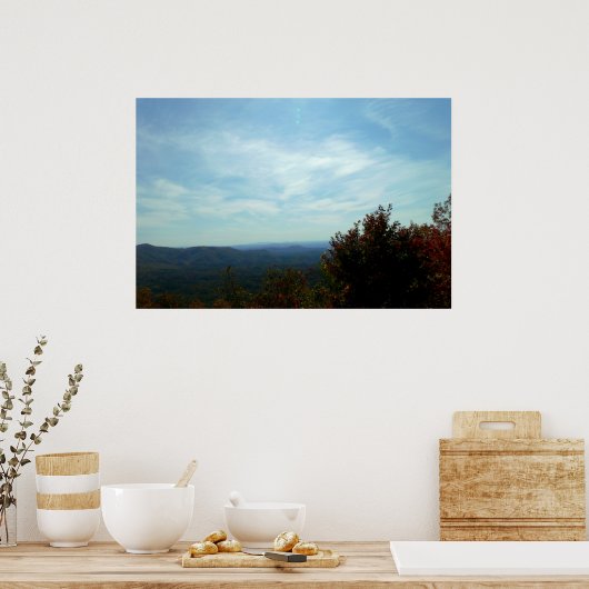 Bergen en Sky Poster (Keuken)