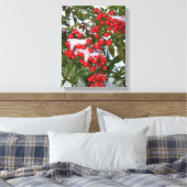 Bergen en sneeuw! canvas afdruk (Insitu (Slaapkamer))