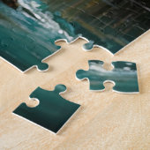 Bergen en Stream Jigzaag Puzzle Legpuzzel (Zijkant)