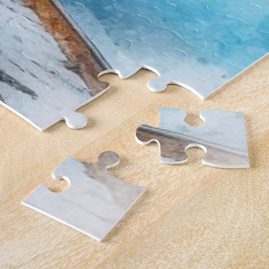 Bergen en trein legpuzzel (Zijkant)