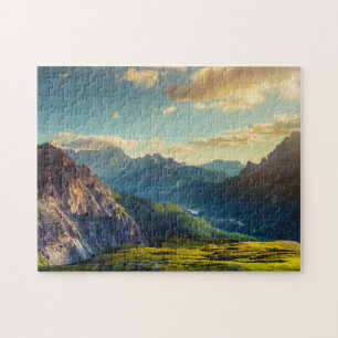 Bergen en Valley op Sunset Legpuzzel