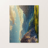Bergen en Valley op Sunset Legpuzzel (Verticaal)