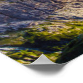 Bergen en Valley op Sunset Poster (Hoek)