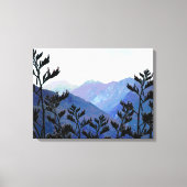 Bergen en vlassoorten, Nieuw-Zeeland pop-art Canvas Afdruk (Voorkant)