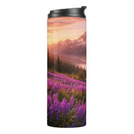 Bergen en Wilde Bloemen - 16 oz Thermische Tumbler Thermosbeker