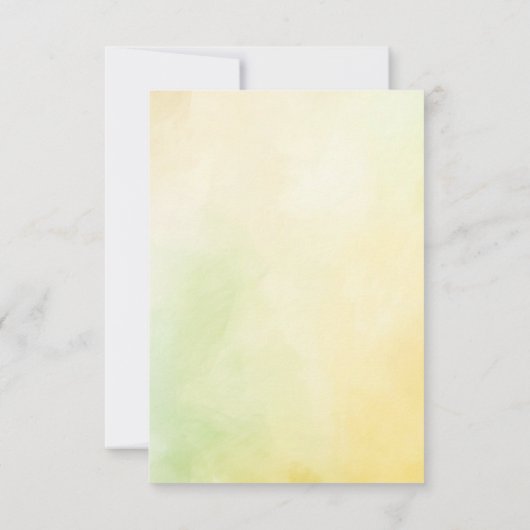 Bergen en wilde bloemen kleine bruiloft save the date (Achterkant)