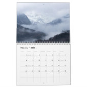 Bergen en wolken landschapsfotokalender kalender (Feb 2026)